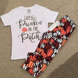 Girls pumpkin outfit